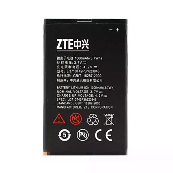 Batterie Interne Li3710T42P3h623846 pour ZTE U288