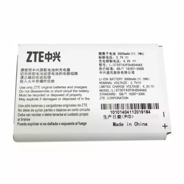 Batterie Interne Li3730T42P3H6544A2 pour ZTE MF96,MF96U,Z289L