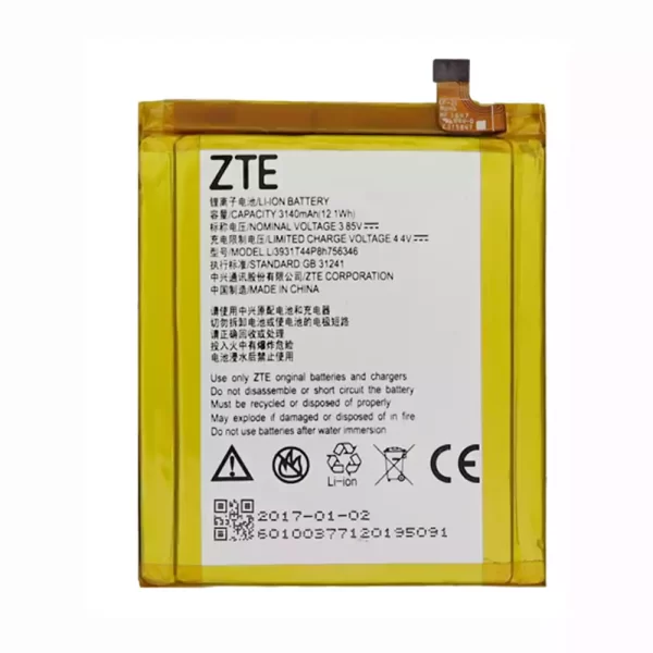 Batterie Interne Li3931T44p8h756346 pour ZTE Axon 7,A2017