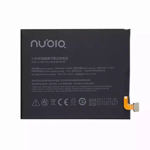 Batterie Interne Li3829T44P6h806435 pour Nubia Z11 NX531J,M2 Lite NX573J