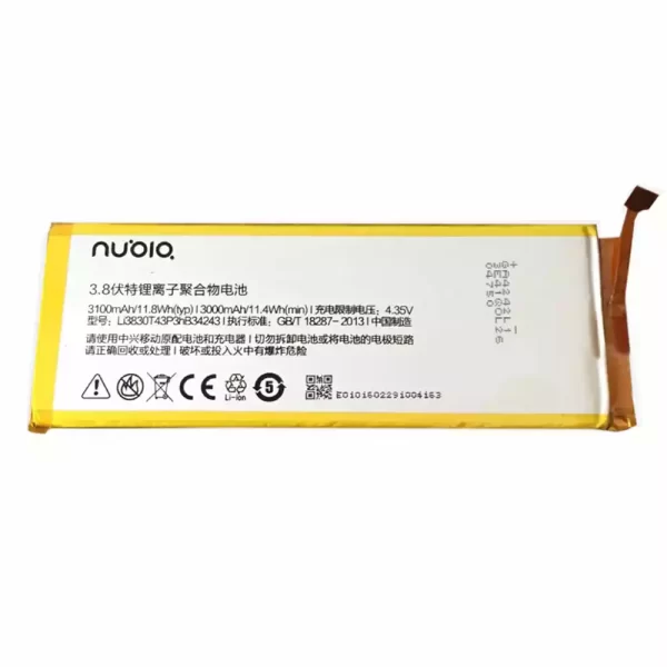 Batterie Interne Li3803T43P3hB34243 pour Nubia Z7 MAX,NX505J