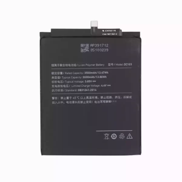 Batterie Interne DC103 pour Smartisan R1