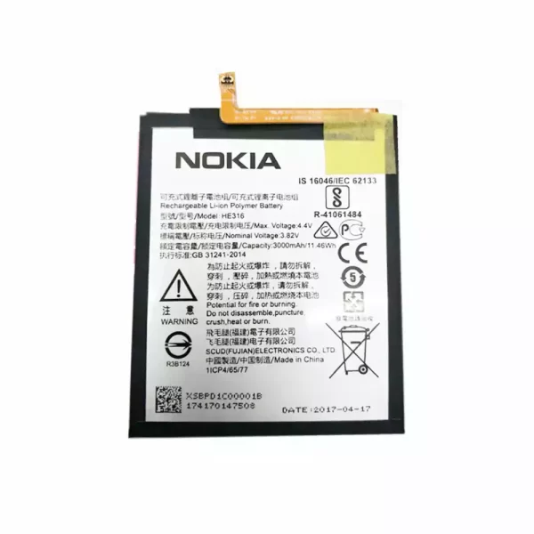 Batterie Interne HE316 pour Nokia 6