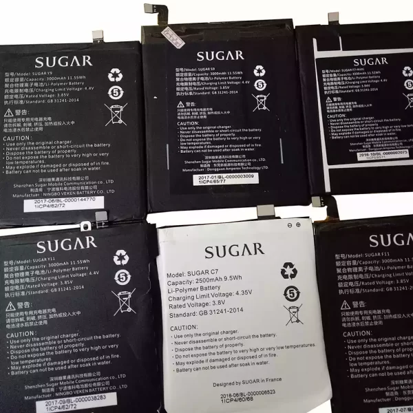 Batterie Interne pour SUGAR Y11