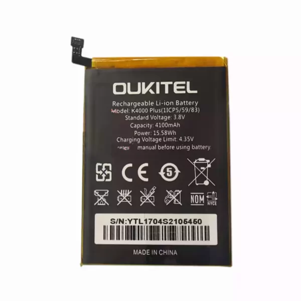 Batterie Interne pour OUKITEL K4000 plus