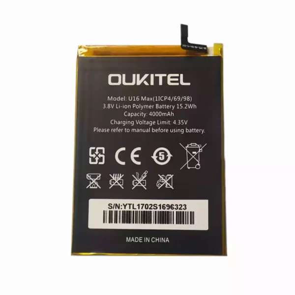 Batterie Interne pour OUKITEL U16 MAX