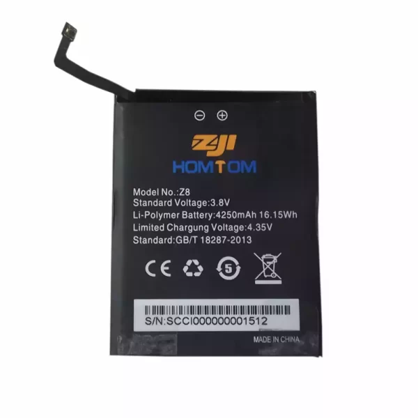 Batterie Interne pour HOMTOM ZOJI Z8