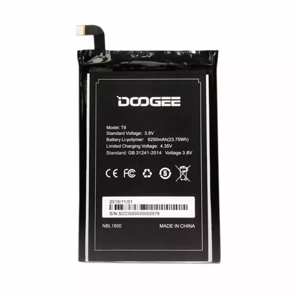 Batterie Interne pour DOOGEE T6