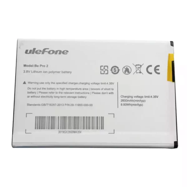 Batterie Interne pour uleFone Be Pro 2