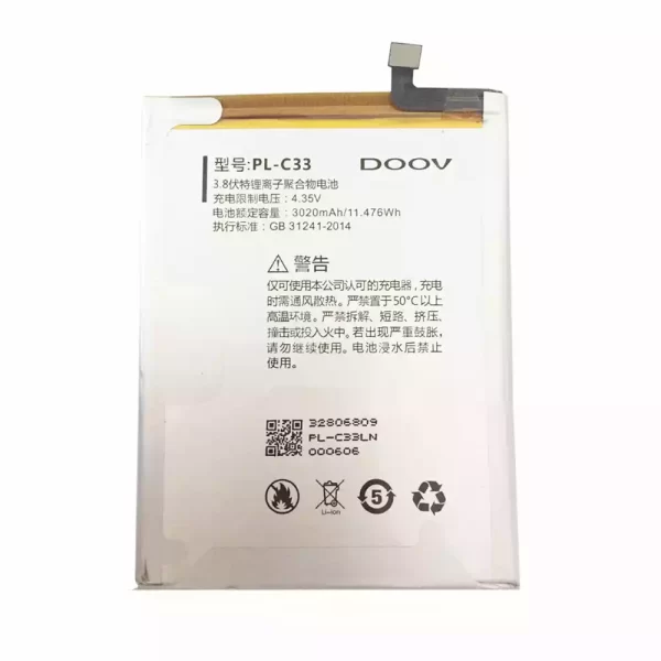 Batterie Interne PL-C33 pour DOOV A11