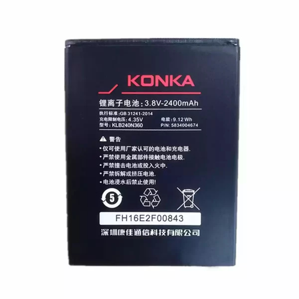 Batterie Interne KLB240N360 pour KONKA R3