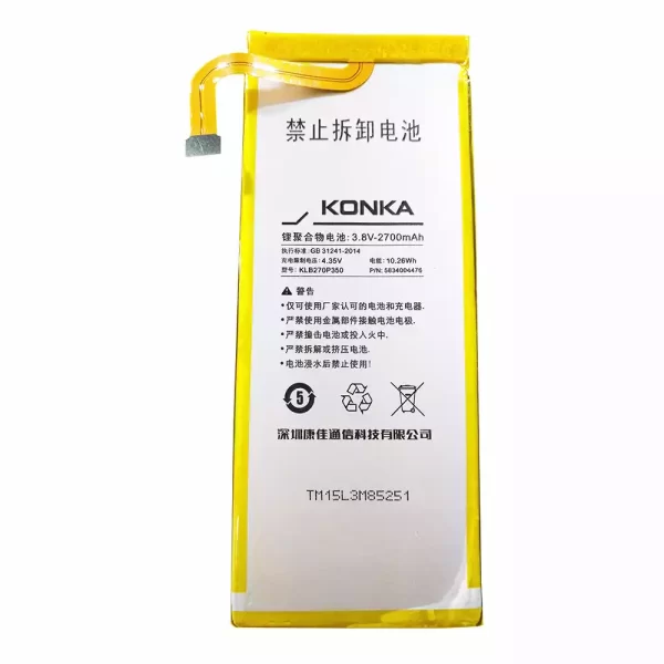 Batterie Interne KLB270P350 pour KONKA R2