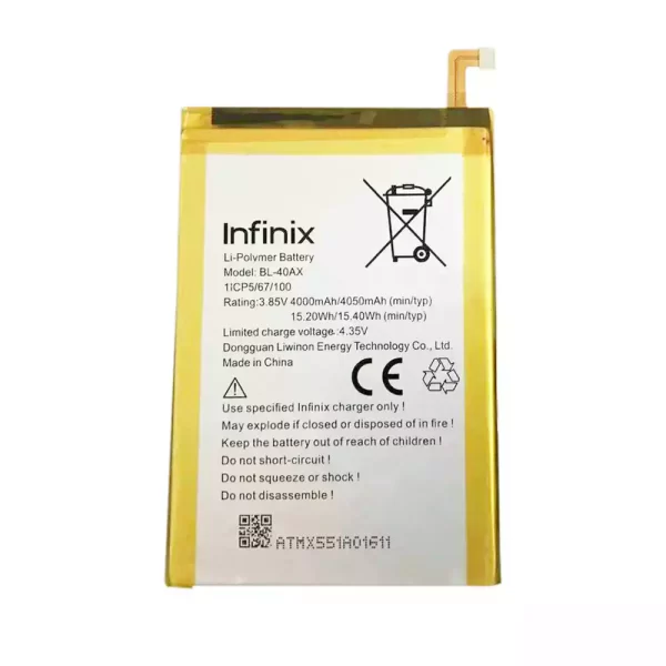 Batterie Interne pour Infinix BL-40AX