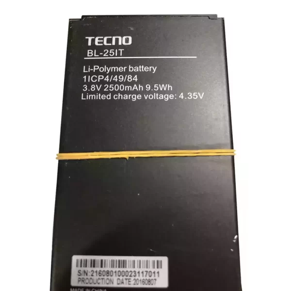 Batterie Interne pour TECNO BL-25IT