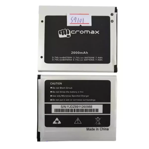 Batterie Interne pour Micromax S9101