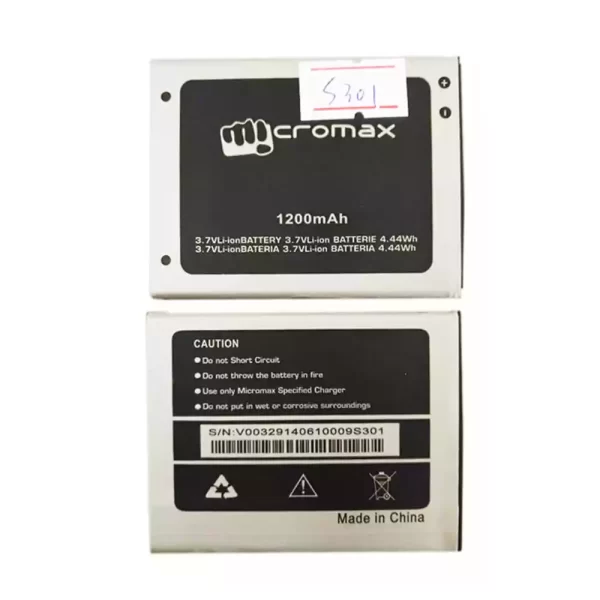 Batterie Interne pour Micromax S301