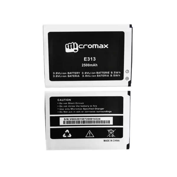 Batterie Interne pour Micromax E313