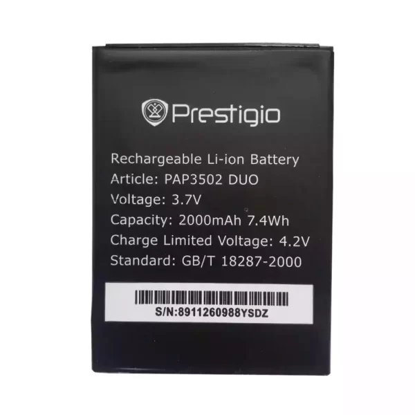 Batterie Interne pour Prestigio PAP3502 DUO