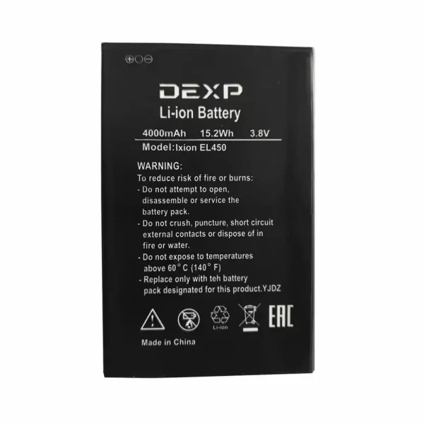 Batterie Interne pour DEXP Ixion EL450