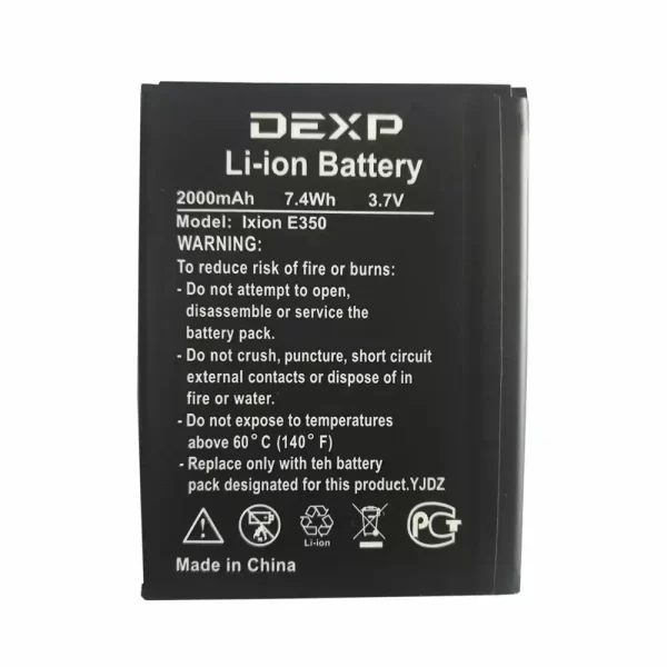 Batterie Interne pour DEXP Ixion E350