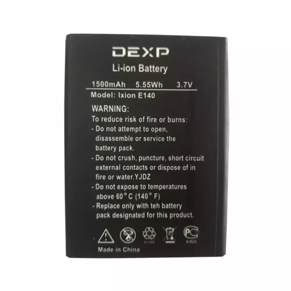 Batterie Interne pour DEXP Ixion E140