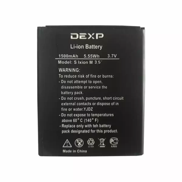 Batterie Interne pour DEXP S Ixion M 3.5''