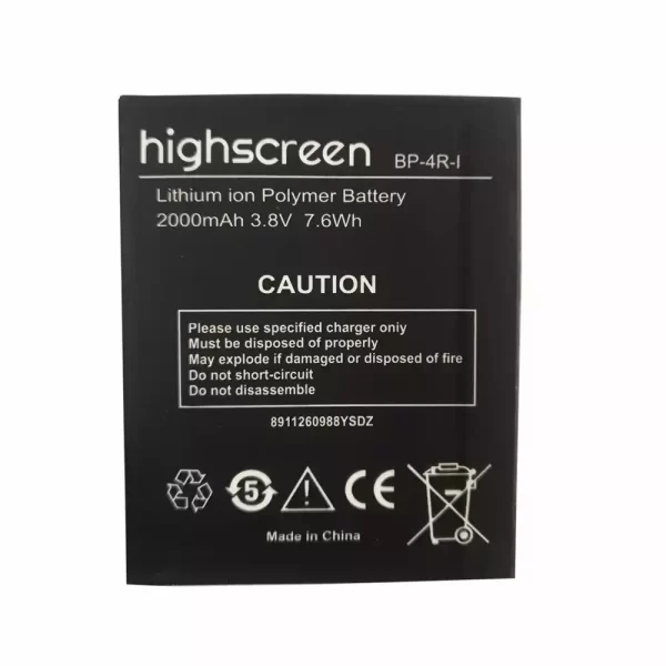 Batterie Interne pour Highscreen BP-4R-I Prime S