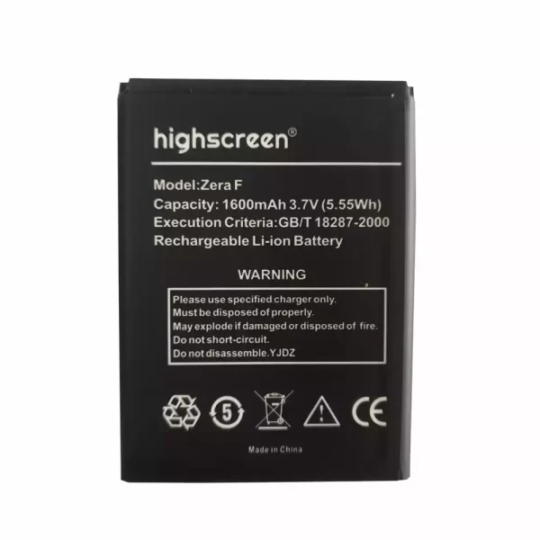 Batterie Interne pour Highscreen Zera F