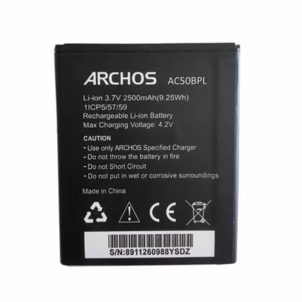 Batterie Interne pour ARCHOS AC50BPL