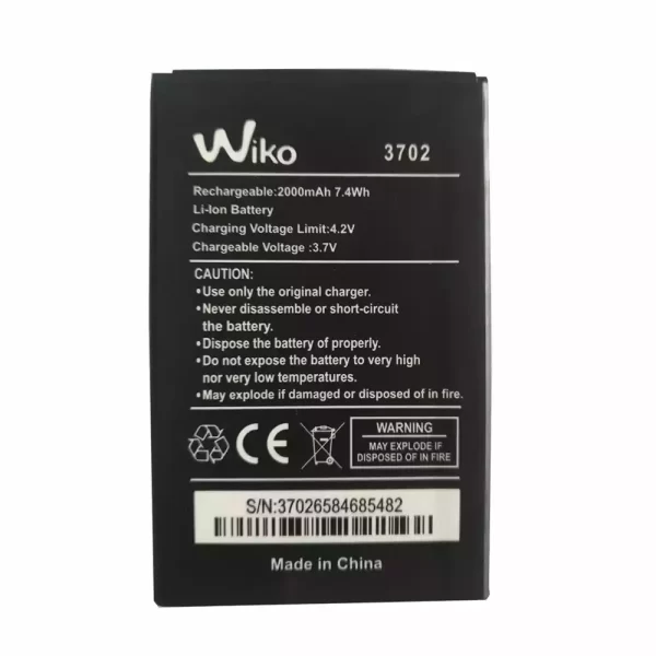 Batterie Interne pour Wiko 3702