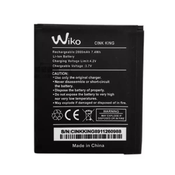 Batterie Interne pour Wiko CINK KING