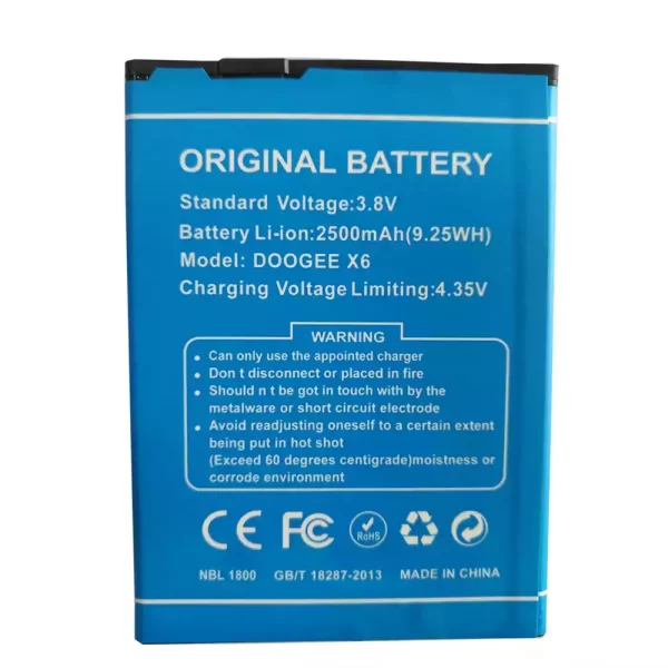 Batterie Interne pour DOOGEE X6