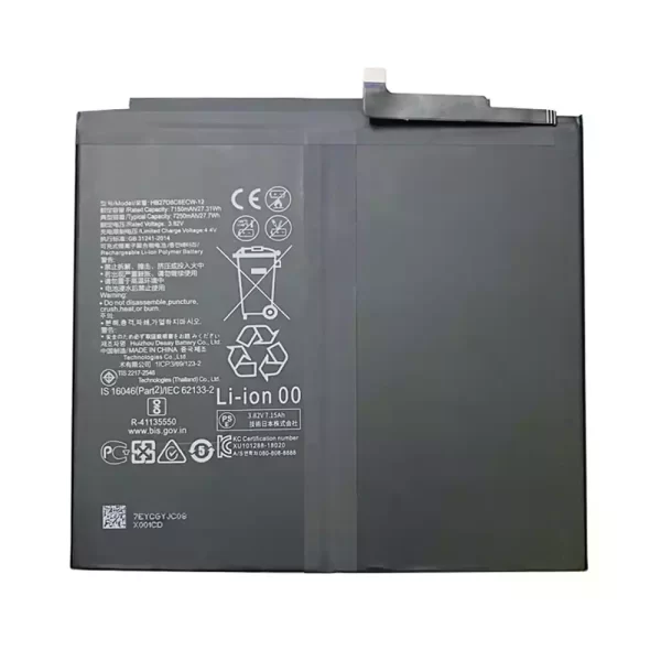 Batterie pour Tablette Honor Tablet V6,Honor Tablet V7,Honor Tablet V7 Pro,BRT-W09 BRT-AL00 KRJ-W09 KRJ-AN00,KJR-AL00 BAH3-W09 BAH3-AL00