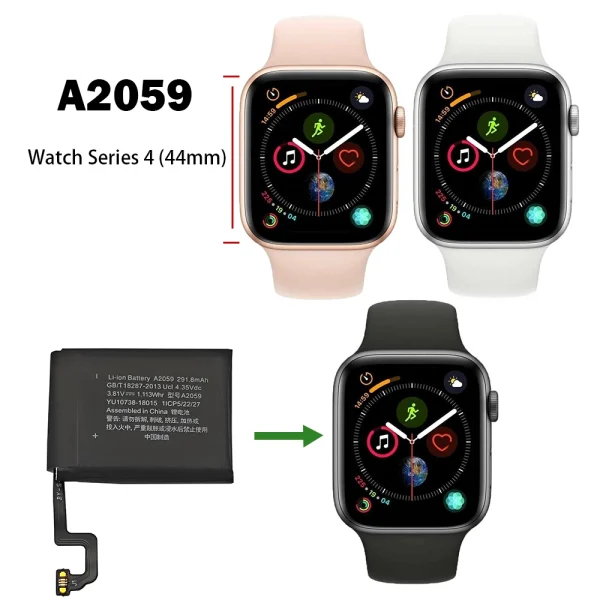 Nouvelle batterie A2059 pour Apple Watch Series 4 (44mm) – Image 4