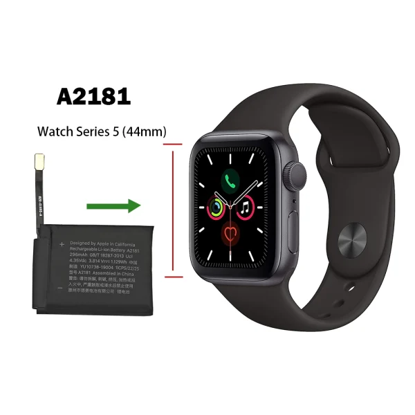 Nouvelle batterie A2181 pour Apple Watch Series 5 (44mm),Apple Watch SE 2020 (44mm),Apple Watch SE 2nd 2022 (44mm) – Image 4