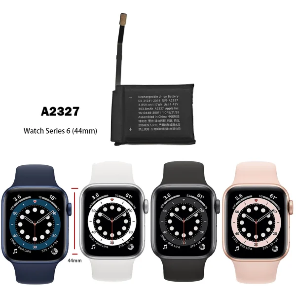 Nouvelle batterie A2327 pour Apple Watch Series 6 (44mm) – Image 4