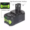 18V 3.0Ah Nouvelle batterie pour Ryobi P2000,P2002,P2100,P2102,P2105,P2400,P250,P2500,P2600,P2603 P300,P301,P310,P3200,P3300,P3310,P340,P400,P410,P420,P430 – Image 2