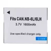 Nouvelle batterie pour Canon NB-6L,NB6LH
