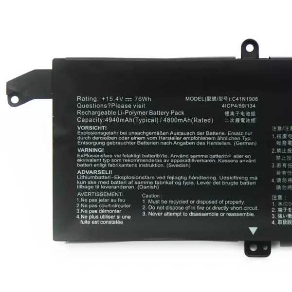 Batterie pour ordinateur portable ASUS ROG Zephyrus G14 GA401 GA401II GA401IU GA401IV GA401IH GA401QE GA401QM – Image 3