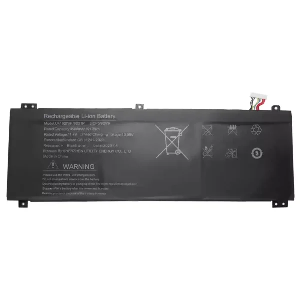 Batterie pour ordinateur portable U419279PV-3S1P