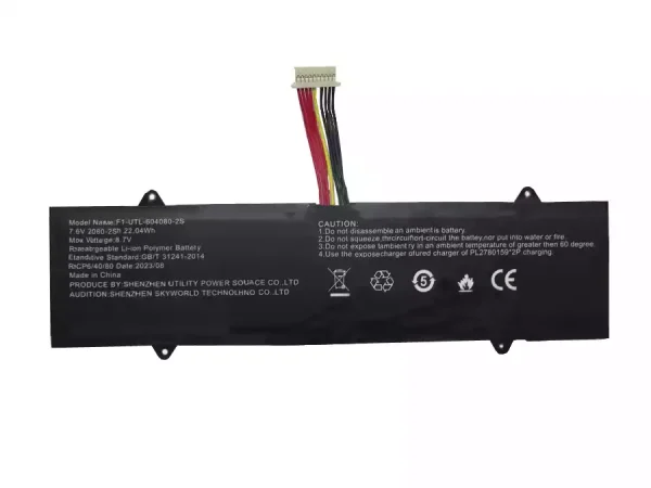 Batterie pour ordinateur portable F1-UTL-604080-2S