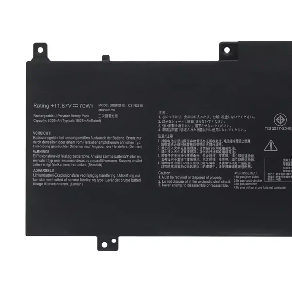 Batterie pour ordinateur portable ASUS C31N2310 – Image 3
