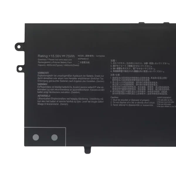 Batterie pour ordinateur portable ASUS C41N2304 – Image 3