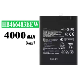 Batterie HB466483EEW pour HUAWEI Nova 7 SE/Nova 7 Pro/Honor 30 pro/P40 Lite 5G/Honor 30/Honor 30 PRO+/Honor 30S/Nova 7 SE 5G
