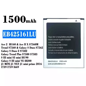 Batterie EB425161LU pour Samsung Ace 2
