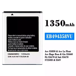 Batterie EB494358VU pour Samsung Ace S5830