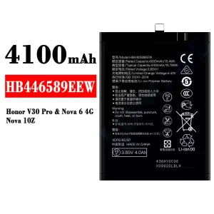 Batterie HB446589EEW pour HUAWEI Honor V30 Pro/Nova 6 4G/Nova 10Z