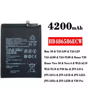 Batterie HB486586ECW pour HUAWEI Mate 30 / Honor V30 /Honor View 30 / Nova 6 / P40 lite / V30 Pro