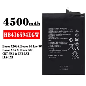Batterie HB416594EGW pour HUAWEI Honor X50i / Honor 90 Lite 5G /Honor X8A / Honor X8B