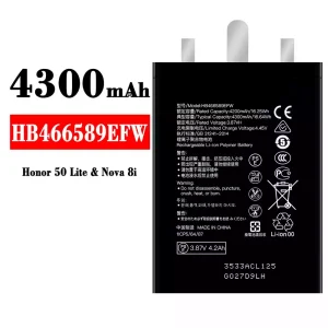 Batterie HB466589EFW pour HUAWEI Honor 50 Lite/Nova 8i